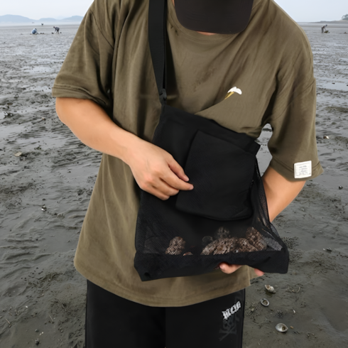 딜헤이븐 해루질 조과망 약초 버섯 다이빙채집망, 블랙