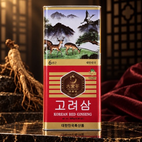 고려홍삼 6년근 홍삼 캔소편 50뿌리이하 금산홍삼 발효홍삼 홍삼뿌리 말린홍삼 뿌리홍삼, 1개, 300g