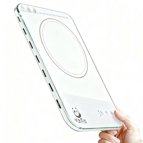 카코프프 2.4cm 초슬림 인덕션 휴대용 야영 인덕션 IND-001, 프리스탠딩, 화이트