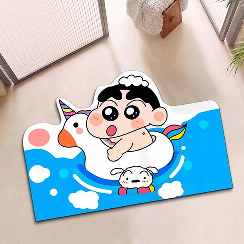 욕실 규조토 발매트 40x60 대형 캐릭터 규조토매트 욕실발매트, 짱구-1, 1개