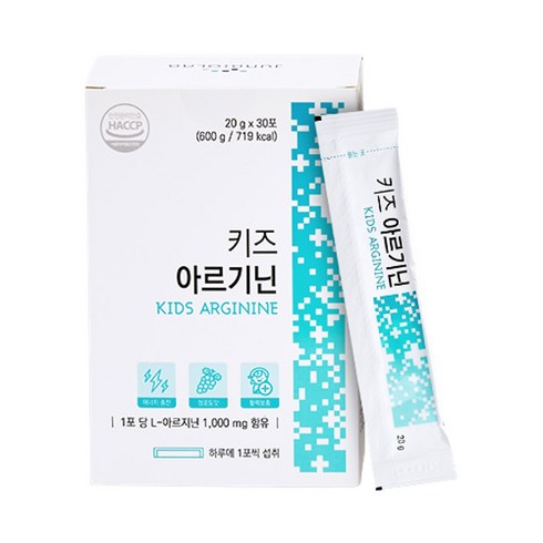 준바이오랩 키즈 아르기닌 젤리 어린이 아르기닌 1000mg 1개월 30회분 1개, 600g, 1박스