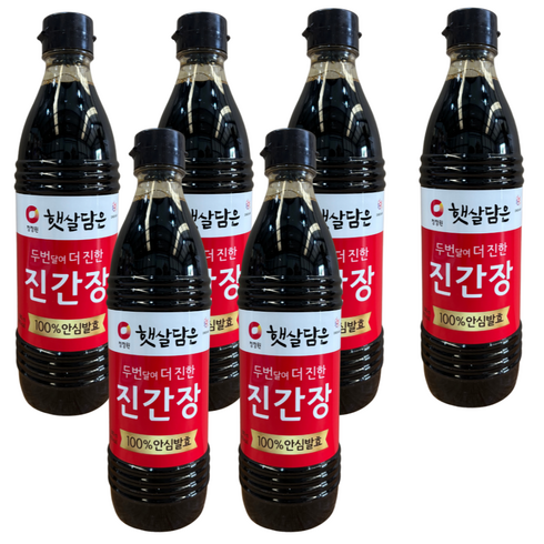 햇살담은 두번 달여 더 진한 진간장, 840ml, 6개