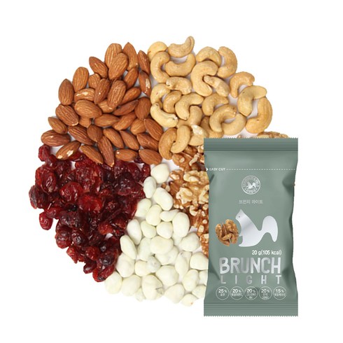 산과들에 하루견과 브런치라이트, 20g, 50개