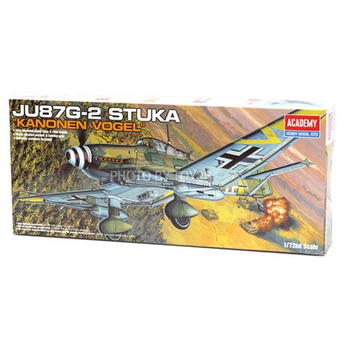 아카데미과학 1/72 JU87G-2 슈투카 카노넨 포겔 항공기, 1개