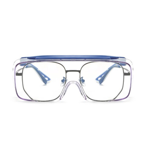RAUOJOS 보안경 김서림방지 충돌 보호 작업 보안경 ROS - OTG002, 블루, 1개