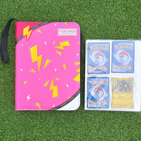 TCG 포켓몬카드 앨범 보관케이스 바인더 포토카드대용량 400장, 1개, 50매, 분홍