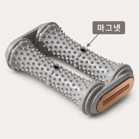 앤디아 듀얼 발바닥 지압 마사지 롤러, 그레이