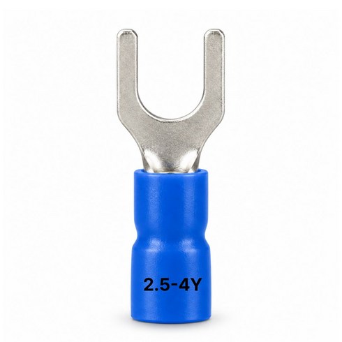 전오 (정품) JOPT 2.5-3Y 절연붙이 압착단자 PG터미널 2.5SQ 3Y 2.5SQ-3 Y형 (파란색), 100개