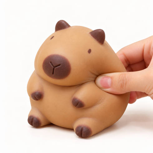 에이샤레 카피바라 스트레스볼 말랑이, 단일상품0, 1개