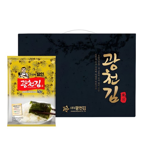 광천김 3대째 달인 30-1호 재래 전장김 20g 10봉, 1개