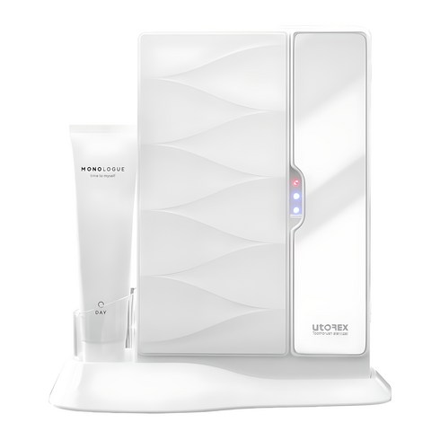유토렉스 칫솔 살균기 건조기 가정용 양문형 스탠드 면도기 거치, UTQ-3000W, 화이트