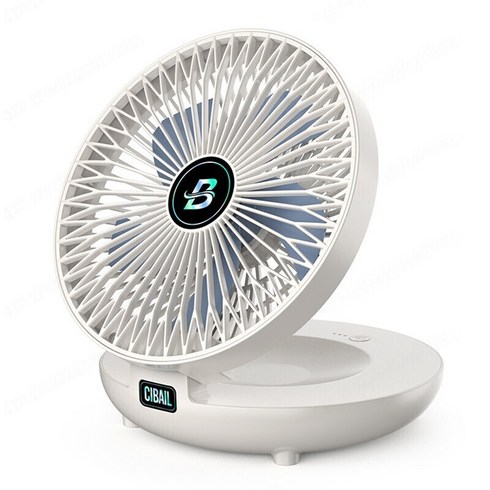 darlisex 무선 선풍기 접이식 bldc 무선 선풍기 벽걸이, 화이트