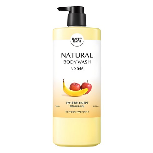 해파바스 내추럴 정말 촉촉한 바디워시 프루티 향, 900g, 1개