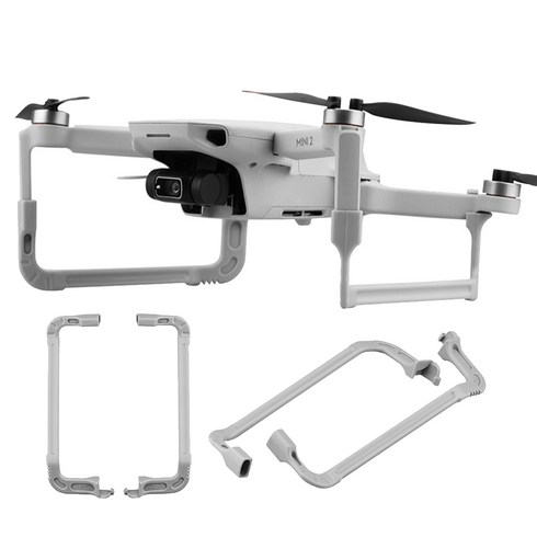 DJI Mini 2 / Mini SE / Mini 4K 전용 일체형 랜딩 스키드 높이 확장 착륙 보호대, 1개, (미니2) 일체형스키드(회색)