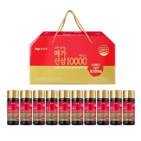 생기엔 산삼배양근골드 메가 산삼 10000, 10개, 100ml