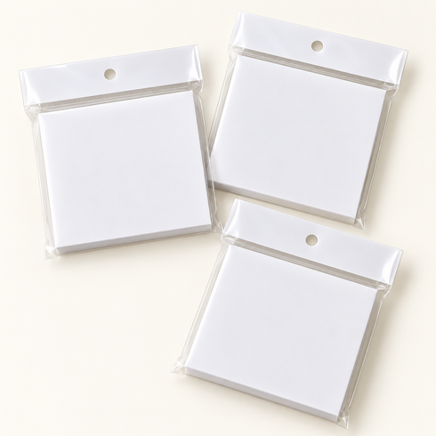 투명 메모지 펄가루 투명 스티커 메모지 50매/3개(7.5X7.5cm), 3개, 50매