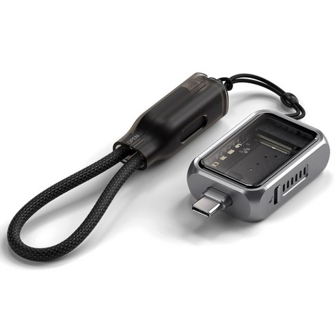 사테치 M.2 2230 NVMe 미니 SSD C타입 인클로저 케이스, 스페이스 그레이, 1개, 스페이스 그레이
