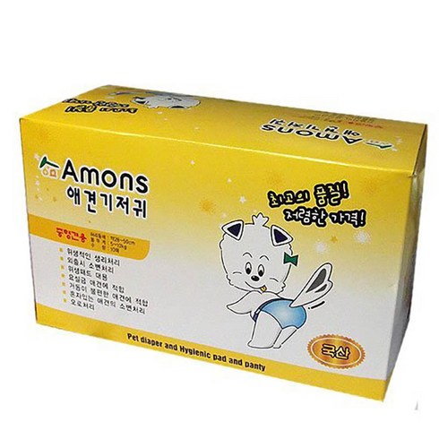 아몬스 암컷용 애견 기저귀, 중형, 10개입, 1개