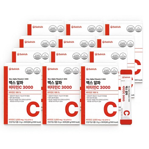 솔리치 맥스 알파 비타민C 3000, 12개, 90g