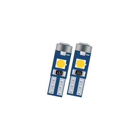 차량용 12V 계기판 T5 T6.5타입 3LED전구 2P, 범용, 2개