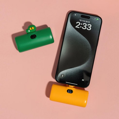 카카오프렌즈 빼꼼 도킹형 고속충전 보조배터리 5000mAh C타입, 단일상품(C타입), 춘식이