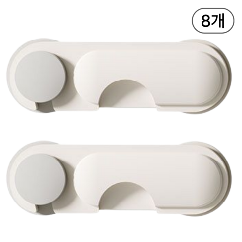 데이아스 안심케어 여닫이문 서랍 안전 잠금장치, 8개, 슬라이드형 그레이