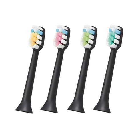 아쿠아픽 음파전동칫솔 AQ-102 칫솔모 (4개입), 블랙, 1개