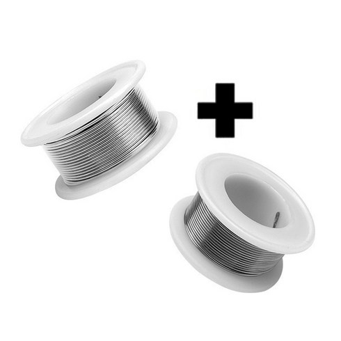 투리파이 고순도 저온 동철 약심 납선 라이터용 스테인리스 땜납선 소형 코일100g 0.8mm 2개 1+1