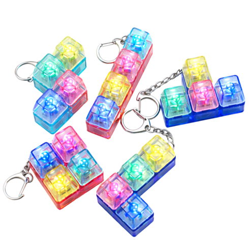 모디케이 LED 키보드 딸깍이 키링, 1개, 01 일자형