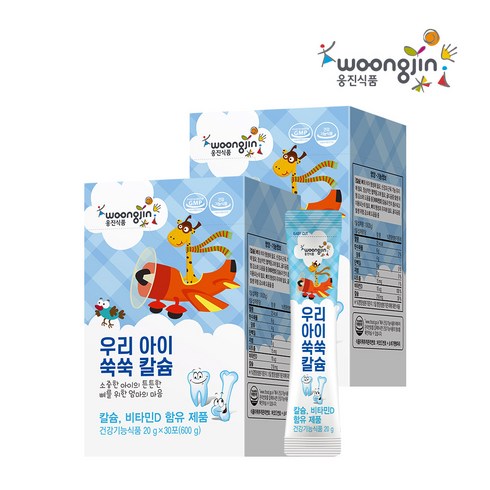 웅진 우리 아이 쑥쑥 칼슘 젤리 30p, 600g, 2개