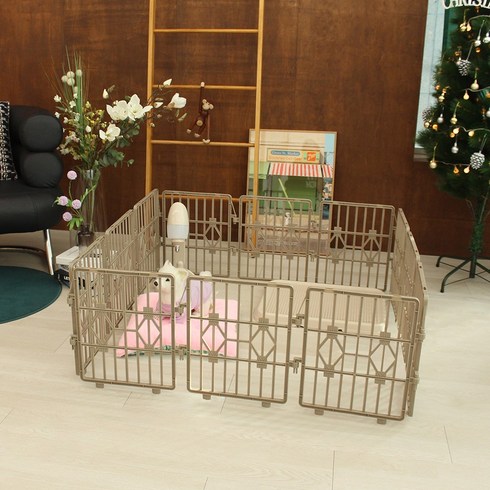 페페츠 강아지 울타리 ( 35cm * 39cm ) 12p 브라운, 1개