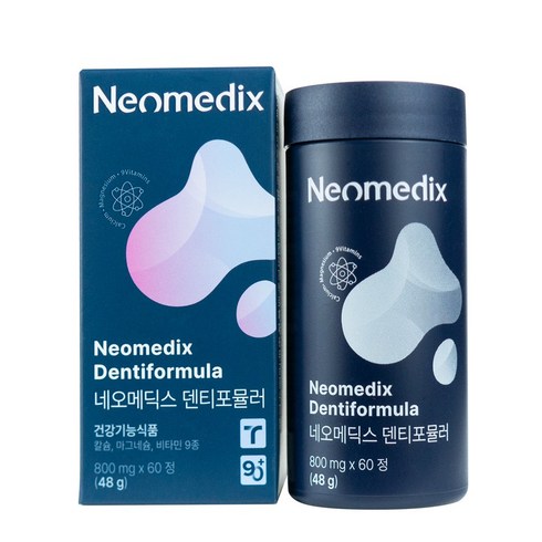 [공식판매처] 네오메딕스 덴티포뮬러 치아 뼈 건강 멀티 기능성 칼슘 영양제 60정 1개월, 1개