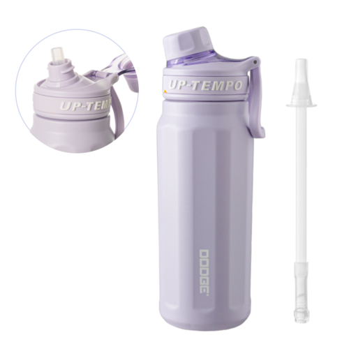 텀무드 텀블러 보냉 보온병 빨대 스텐, 1개, 670ml, 라벤더