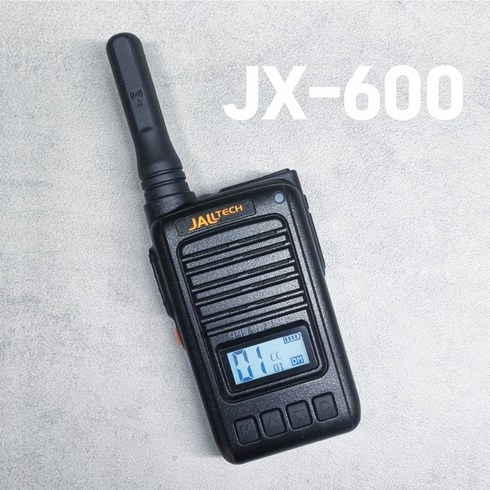 잘텍 디지털 생활무전기 JX600 JX-600 풀세트 초경량 출시기념 이어마이크 포함, 1개