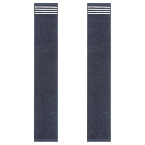 파인라인 스포츠타올 20cm x 110cm 순면 100%, 2개, 네이비
