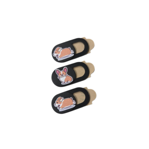 발본다 노트북 카메라 가리개 웹캠 커버 해킹방지 스티커, 웰시코기