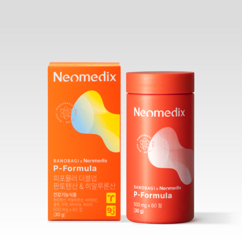 [네오메딕스] 바노바기 피포뮬러 더블업 판토텐산 여드름 영양제, 1개, 60정