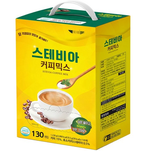 스테비아 커피믹스 대용량, 1개, 130개입, 9.5g