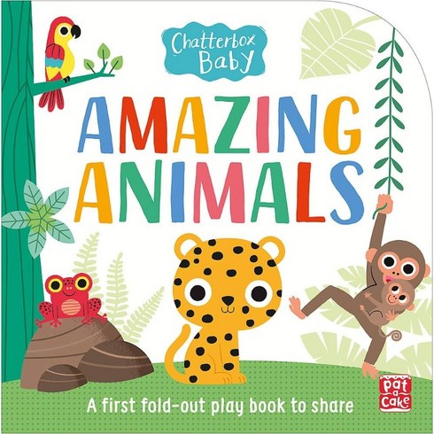 Amazing Animals: Chatterbox Baby (Fold-out tummy time book), Hachette Children's Book