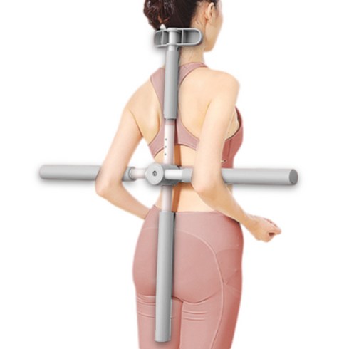 리빙선생 바른 자세 스트레칭 기구 고급형, 그레이