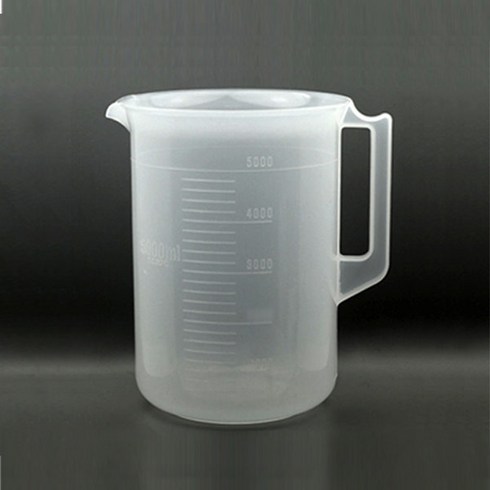 영재과학 국산 플라스틱 비이커 3L 또는 5L 계량컵 핸들비이커, PP 손잡이 비이커 5L, 1개