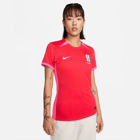 나이키 여성 국대 저지 대한민국2023 스타디움 홈 드라이 핏 빨강