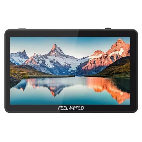 FEELWORLD F6 PLUS V2 4K 터치스크린 지원 사진 영상용 DSLR 미러리스 카메라 모니터 3D LUT 지원 충전기 배터리 미포함, 1개, 블랙