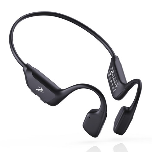 Guudsoud 골전도 이어폰 X23 블루투스 6.0 오픈형 IPX7 방수 귀걸이형 이어셋, 블랙