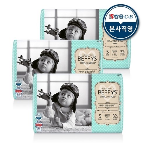 베피스 젠틀온 플러스 팬티형 기저귀 남녀공용, 특대형(XL), 96매