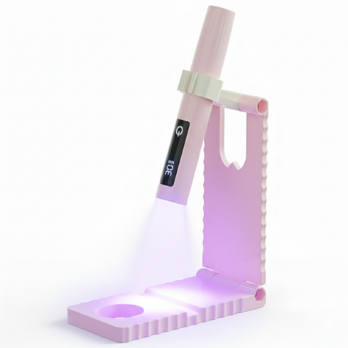 윈프로 UV 젤네일 LED램프 거치대 세트, 1개, 핑크