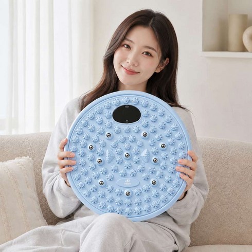 에너딕 터블코어 베이스 발지압매트 트위스트 완벽한 바디 루틴 2 in 1, 라이트 블루, 1개