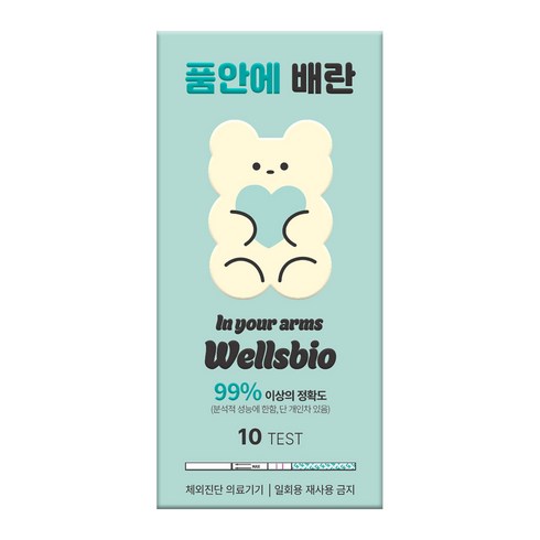 품안에 배란 테스트기 플러스 얼리 체크 배테기, 1개, 10개입