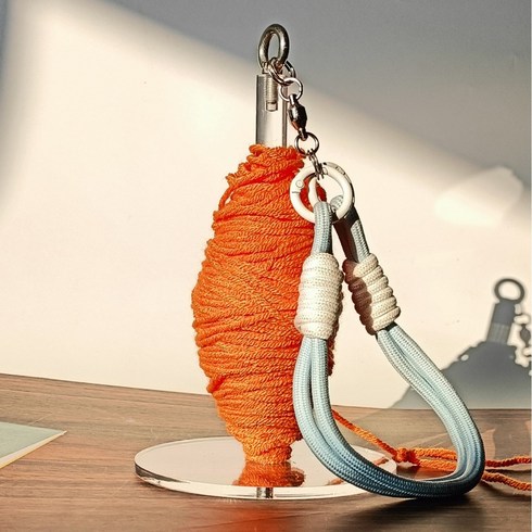아크릴 손목 휴대용 회전 뜨개질 도구 수납 신기 뜨개실 거치대 회전식 실꽂이 LXQ1000X10CM, 1개, 블루