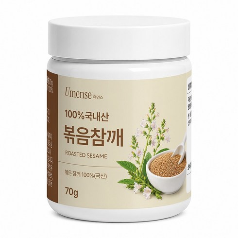 유먼스 국산 고소한 볶음참깨 볶은깨, 1개, 70g